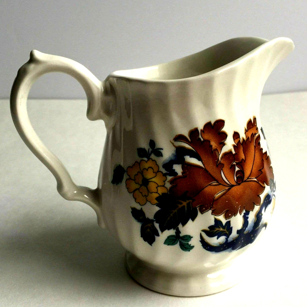 Myott Kismet Floral Porcelain Creamer Milk Jug Pitcher England Staffordshire